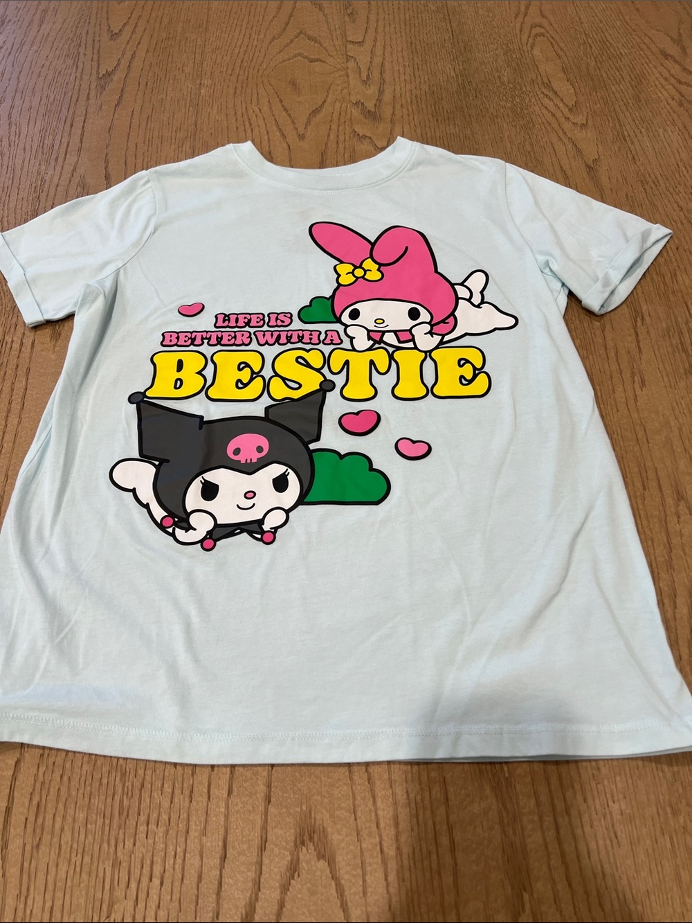 Sanrio Light Blue Tee with My Melody and Kuromi